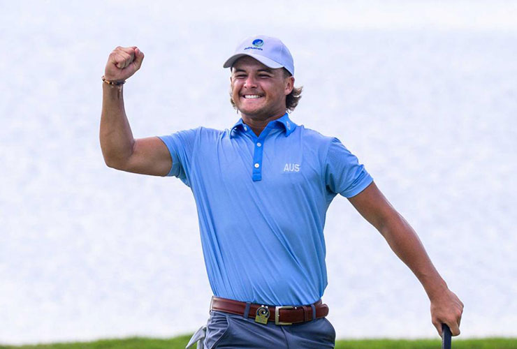 Back-nine rally at Asia-Pacific Amateur propels Australia’s Harrison Crowe to a career-changing victory