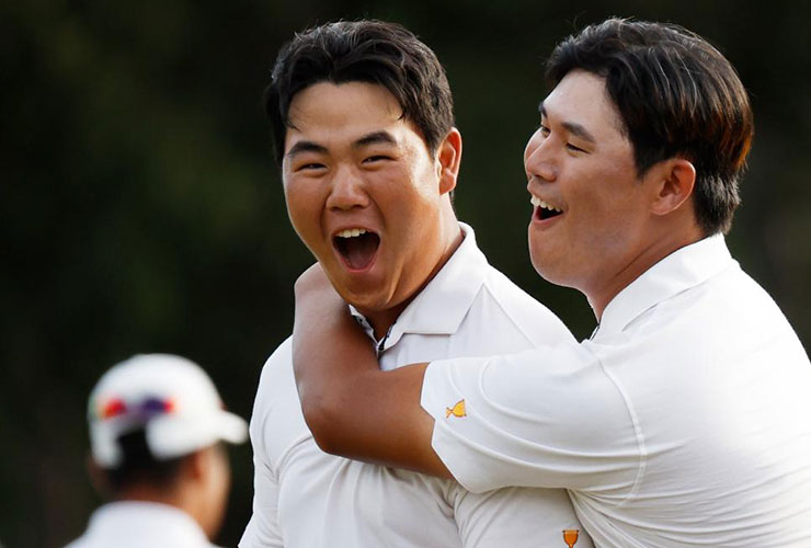 Presidents Cup teammates Si-Woo Kim and Tom Kim had more fun together in Vegas