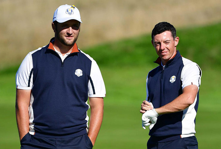 Rahm, McIlroy voice different opinions on whether LIV golfers should play in the Ryder Cup