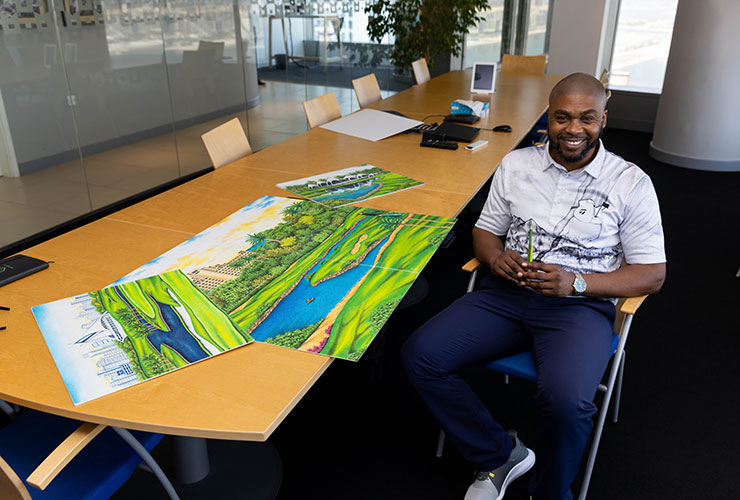 Inspirational art: After 27 years in prison, wrongfully convicted Valentino Dixon realises a dream in Dubai