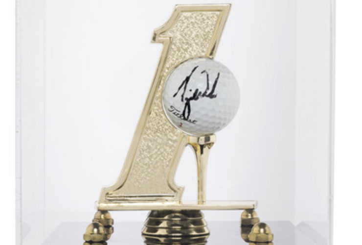 Signed Tiger Woods golf ball that was used for famous hole-in-one is up for sale