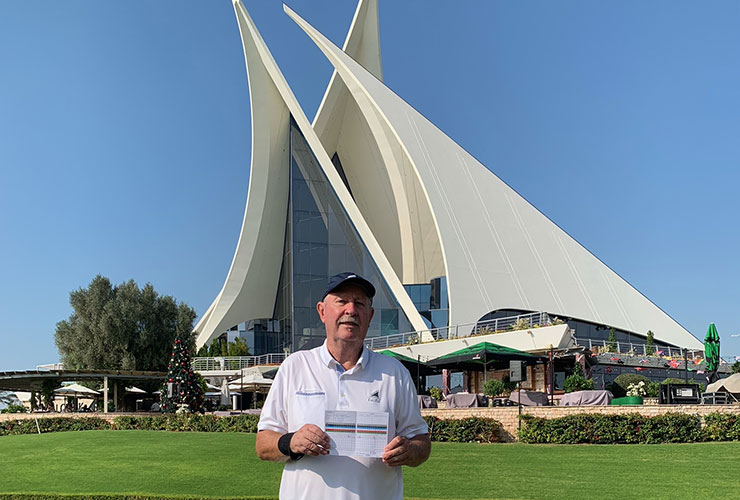 John Fellingham shoots 70 — aged 70 — at Dubai Creek Golf and Yacht Club