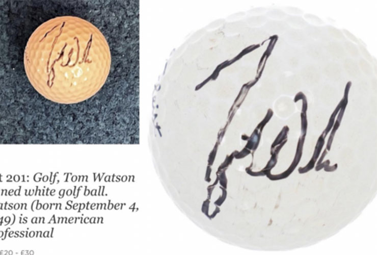 Tiger Woods-Tom Watson golf ball mix-up leads to lucrative find for one collector