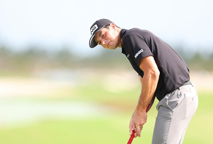 WATCH: Viktor Hovland makes last-minute submission for shot of the year with insane slam-dunk eagle into a 20mph wind