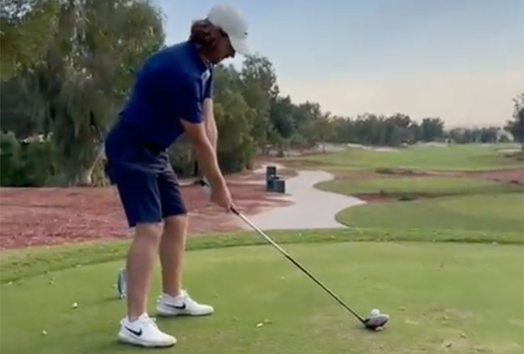 WATCH: Five-year-old Frankie Fleetwood hilariously calls dad Tommy’s tee shot in Dubai, has golf’s best broadcasters running scared