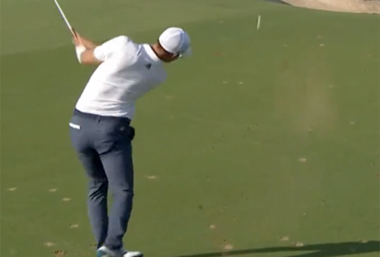 Watch: This Guido Migliozzi stinger approach shot is outrageous