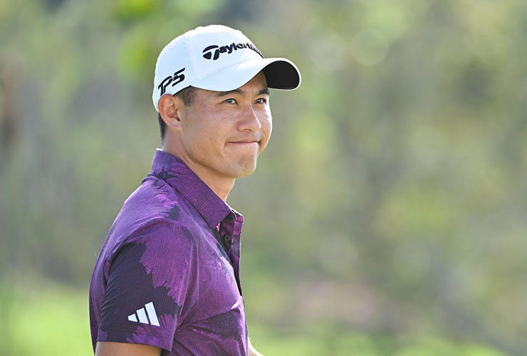 Presidents Cup 2024: Watch Collin Morikawa dagger Brian Harman about his height during Team USA photo op