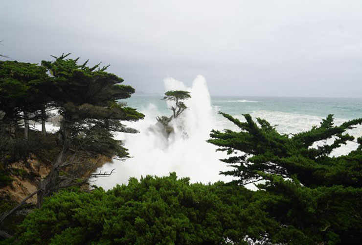 Powerful storms produce one of the most incredible (and terrifying) photos of Pebble Beach’s Lone Cypress ever