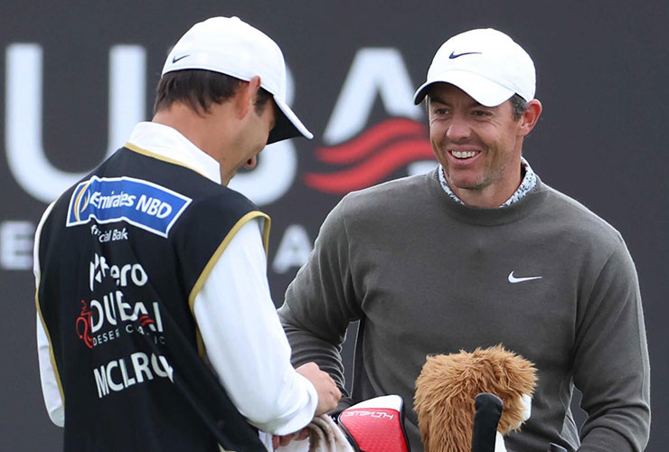 More fireworks from McIlroy and Reed (this time on the course) as rain brings Monday finish into play
