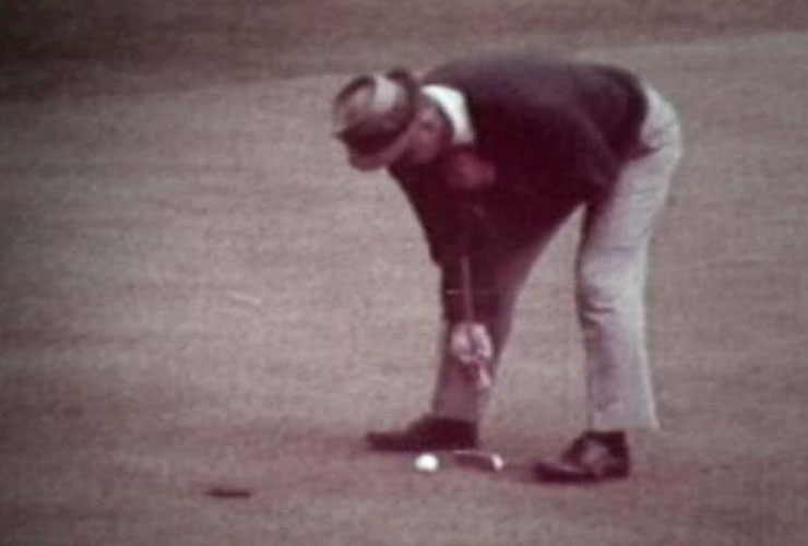 WATCH: Yes, the great Sam Snead used to actually putt croquet style until it was banned because he was too good at it