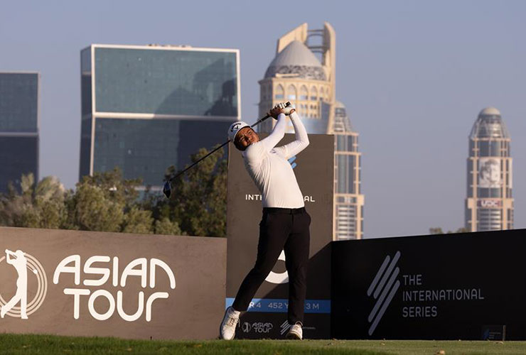Suradit Yongcharoenchai takes the lead at Asian Tour International Series Qatar in Doha