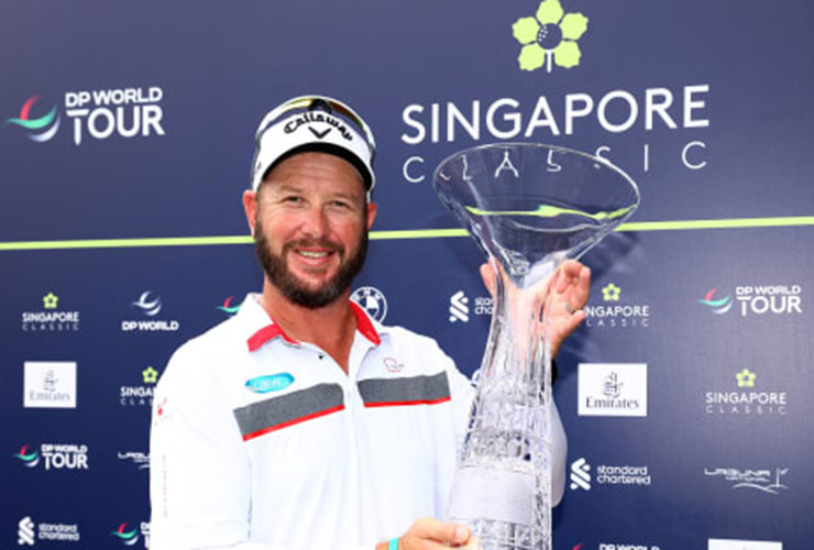 DP World Tour: Ockie Strydom produces birdie blitz to win in Singapore
