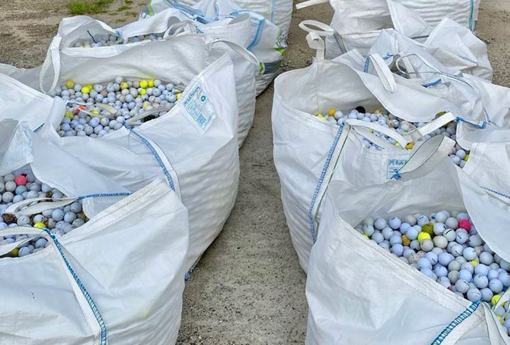 LOOK: This photo of all the balls found when a golf course drained its ponds is insane