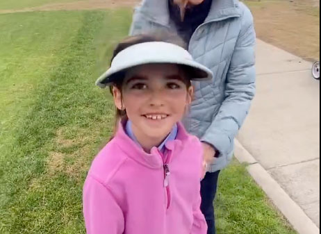 Six-year-old golfer makes hole-in-one to start tournament, has the most chill reaction ever