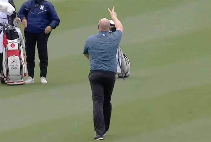 Watch the ‘birdie’: LPGA pro-am participant makes stunning albatross with cameras rolling