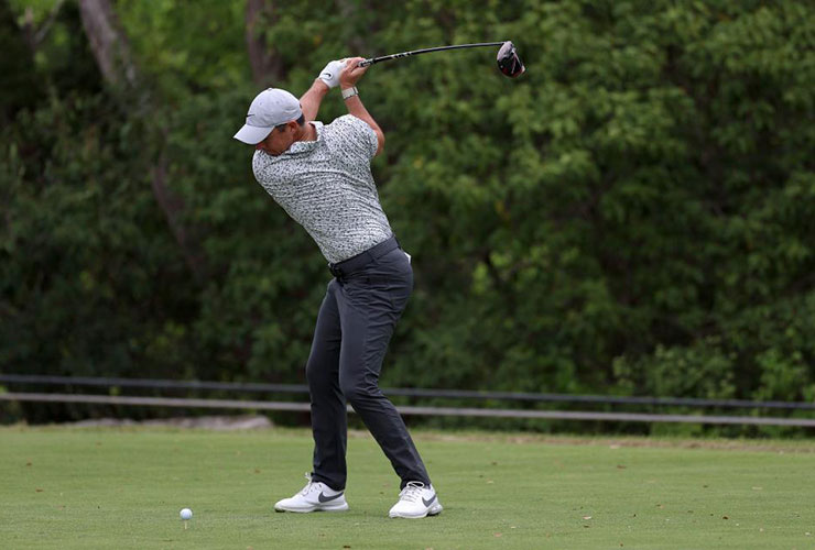 Rory McIlroy hit one of the most majestic drives you’ll ever see, ball comes to rest within 4 feet of hole