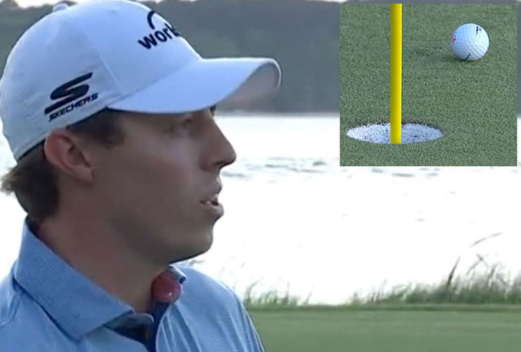 Watch RBC Heritage winner Matt Fitzpatrick look way too calm as he stiffs this approach shot to inches for victory
