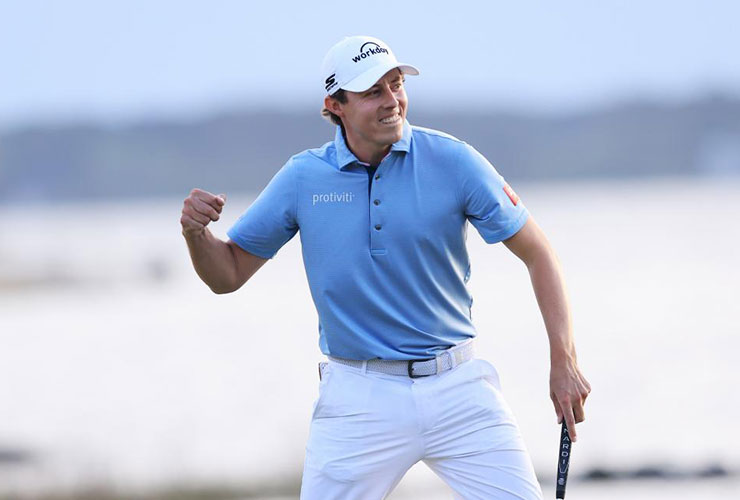 Matt Fitzpatrick dodges Jordan Spieth twice, slams door shut on third playoff hole to claim RBC Heritage
