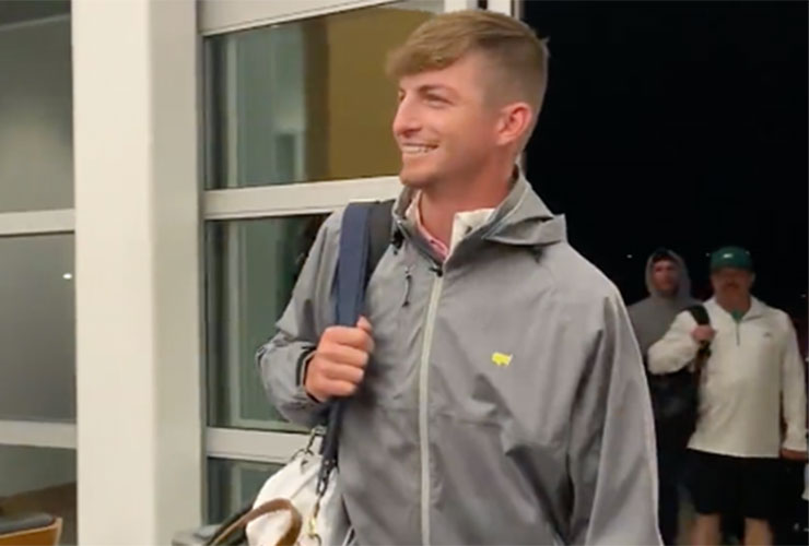 Watch Sam Bennett receive a proper hero’s welcome upon returning to Texas A&M from Augusta National