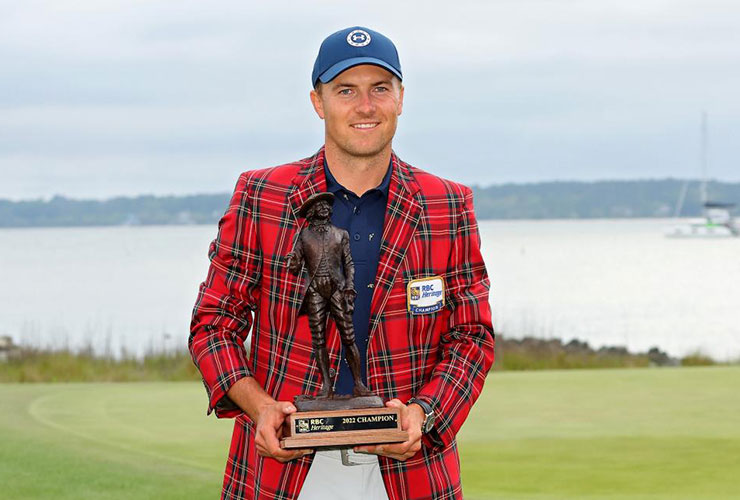 Defending Heritage champ Jordan Spieth is so focused he didn’t let a cannon blast affect his shot
