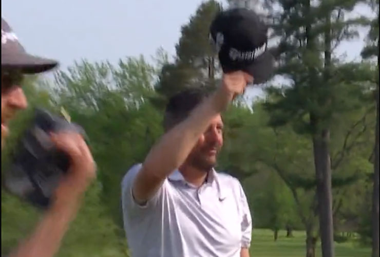 This fan captured the perfect angle of Michael Block’s PGA Championship hole-in-one