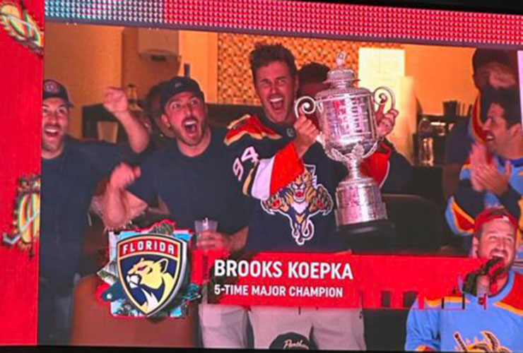 Brooks Koepka plans quite the week, admits this week’s LIV event may not go too well, and takes Wanamaker Trophy to Panthers game