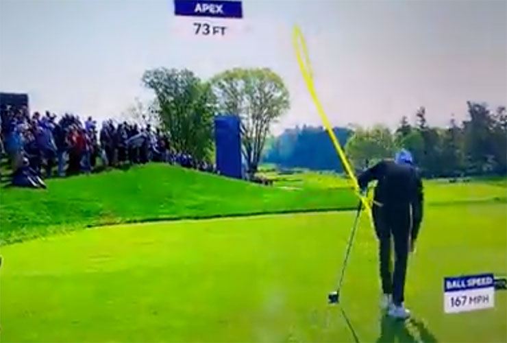 PGA Championship 2023: This Joel Dahmen tee shot either hit a sprinkler head or Oak Hill has the firmest fairways on the planet
