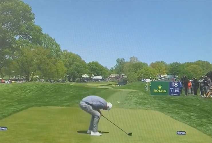 PGA Championship 2023: Bryson DeChambeau hits club pro with errant shot