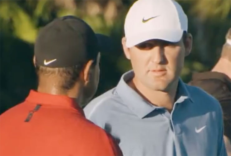 WATCH: This Tiger Woods clip about not taking divots is so casually cocky that it stopped Scottie Scheffler dead in his tracks