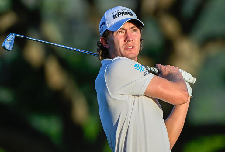 Maverick McNealy’s scramble to make FedEx Cup playoffs on hold due to left shoulder injury