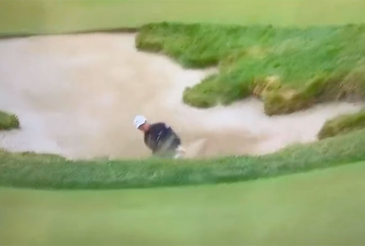 US Open 2023: This pro’s bunker shot almost spinning back to his feet shows how diabolical LACC’s greens are