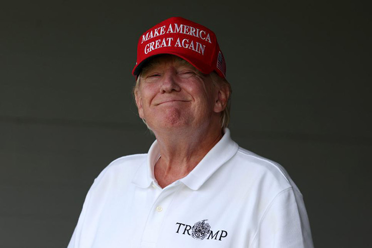 Donald Trump delivers video message to over 50’s golf event