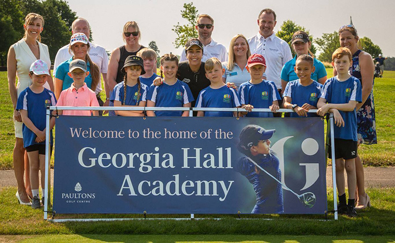 Georgia Hall launches new academy at Paultons Golf Centre, Hampshire