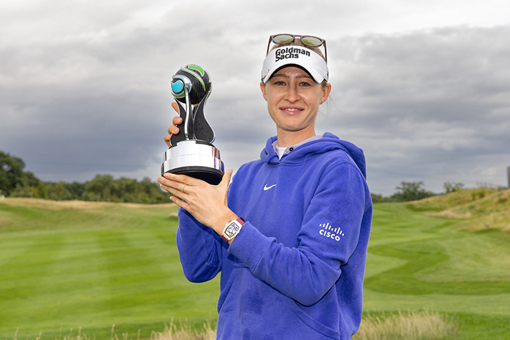 Nelly Korda wins individual title at Aramco Team Series – London