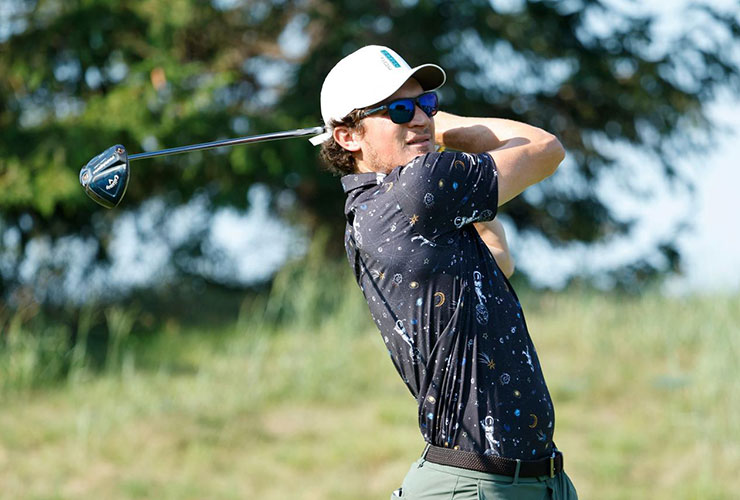 Still pals: Pro and his caddie who Monday qualified soaked up dream week playing together at 3M Open