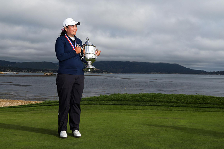 The mindset that pushed Allisen Corpuz as a junior golfer helped her make history at Pebble Beach