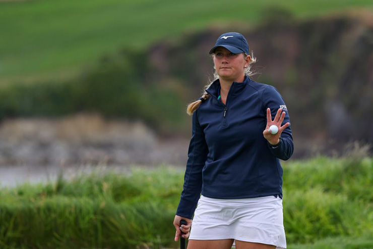 Self-proclaimed procrastinator Bailey Tardy nearly didn’t register for Women’s Open qualifying, now leads at midway point