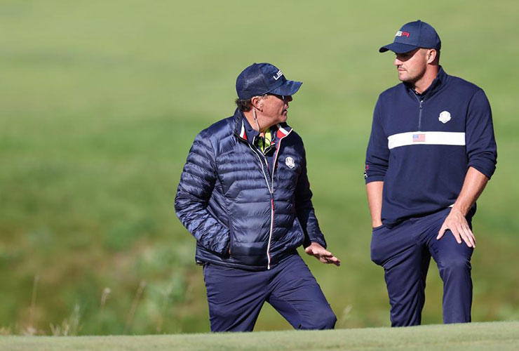 ‘We’ll play nine holes for a G’: The best highlights from the LIV Golf Bryson DeChambeau v Phil Mickelson match