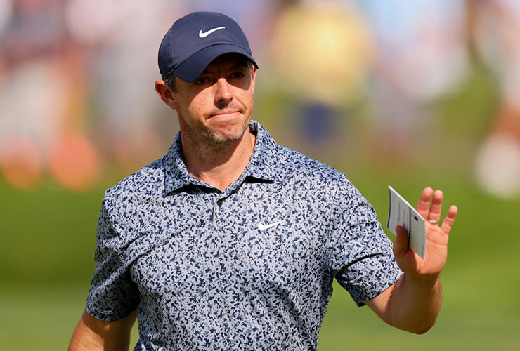 Rory McIlroy hit only three fairways during first round of BMW Championship and couldn’t have cared less