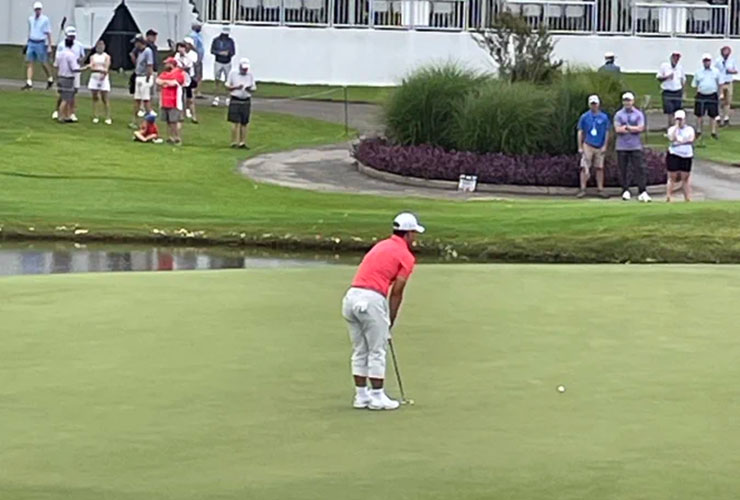 The internet couldn’t get enough of Tom Kim’s trousers at the FedEx St Jude Championship