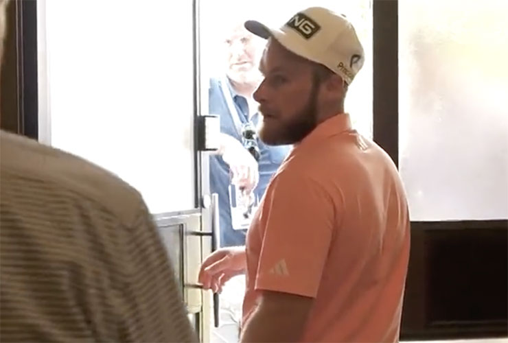 WATCH: No one has ever been less interested in a FedEx Cup standings update than Tyrrell Hatton