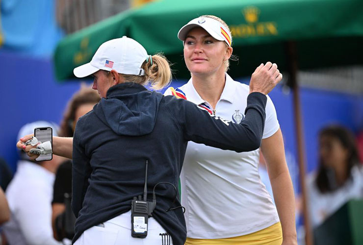 Charley Hull creates anxious moments at start of Solheim Cup before it all goes horribly wrong for Team Europe
