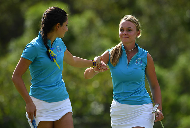 Team Europe take control of Junior Solheim Cup in Spain