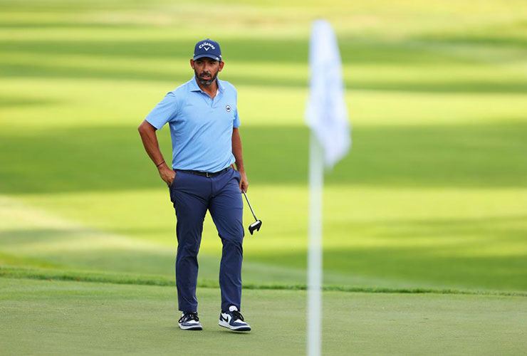 DP World Tour pro responds after being called out for walking across playing partner’s putting line