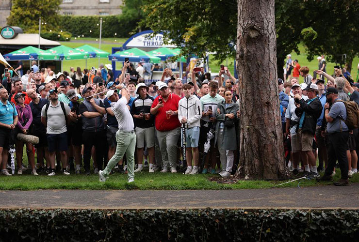 FOUR! Rory McIlroy finds water a lot of times at Irish Open while Vincent Norrman storms to victory
