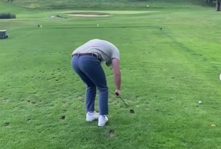 Watch as golfer takes unluckiest ricochet ever