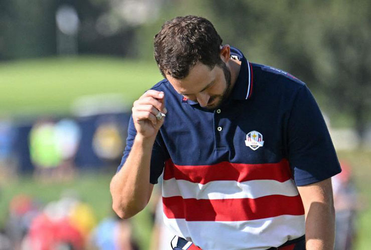 Patrick Cantlay’s wedding photos are here … and there’s no hat tan in sight