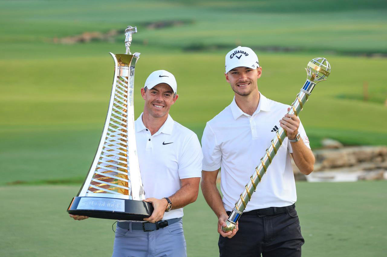Nicolai Højgaard wins DP World Tour Championship as Rory McIlroy hungry for more after winning fifth Race to Dubai title