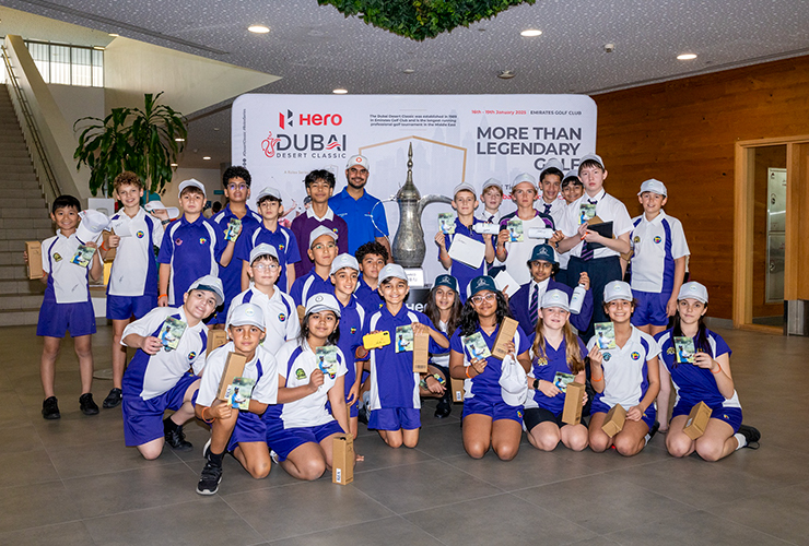 The Hero Dubai Desert Classic inspires schoolchildren in week-long Dallah Trophy tour