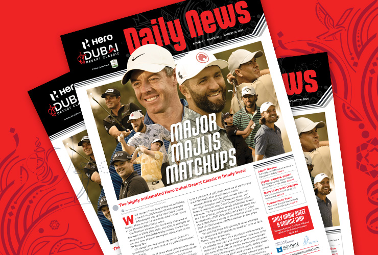 Get your official Hero Dubai Desert Classic ‘Daily News’ FREE here